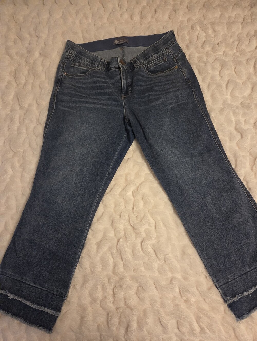 Democracy Layered Fringe Ab Technology  Flared Jeans 18W